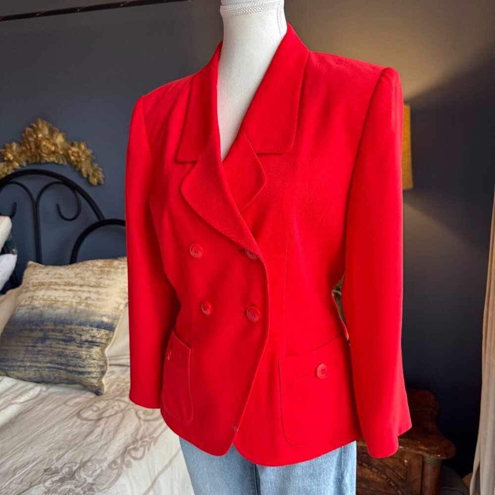 90s Vintage Red Blazer